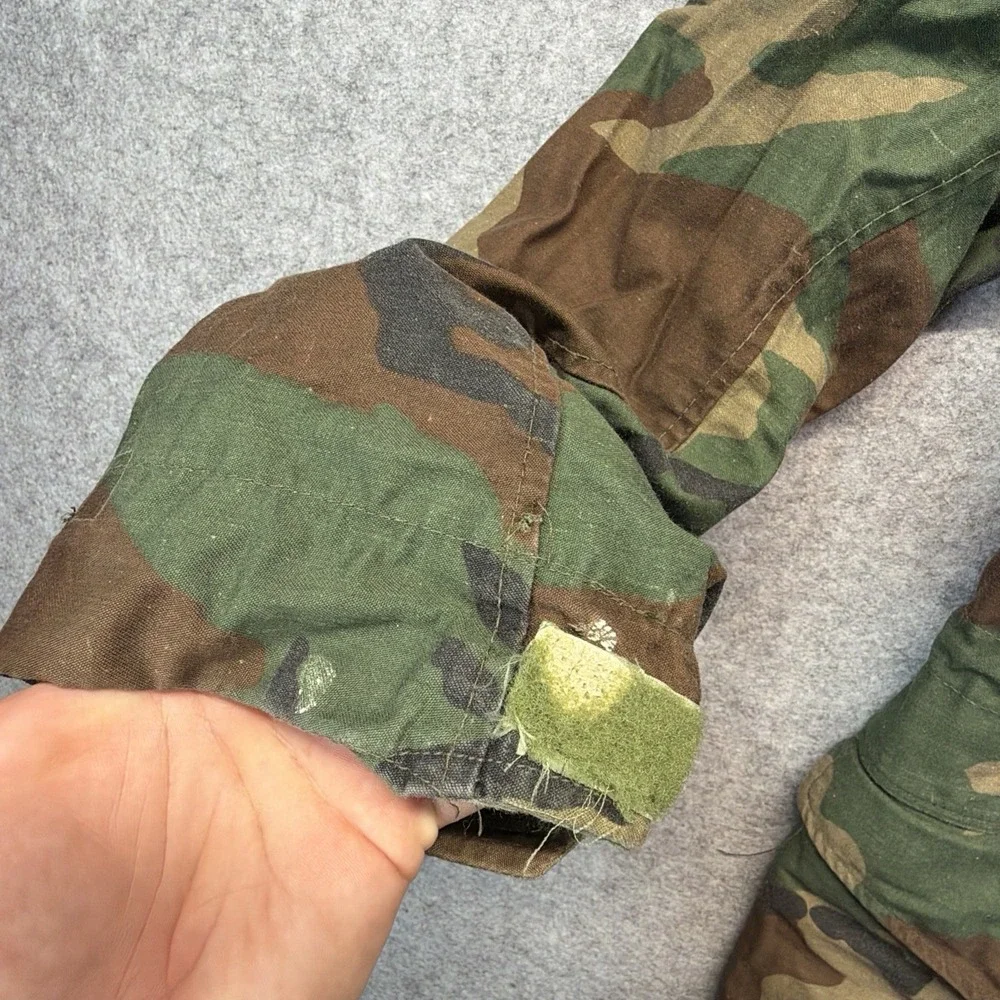 Vintage Alpha Industries M65 Field Jacket Mens Medium Woodland Camo 80s US Army